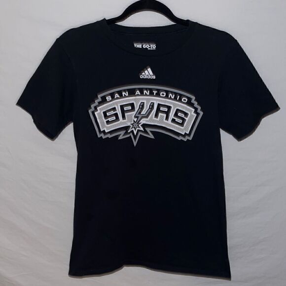 Black Adidas San Antonio Spurs t-shirt, size Small - Picture 1 of 3